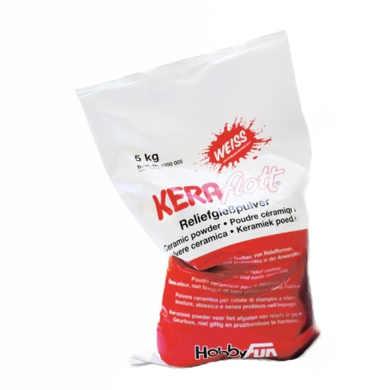 Keraflott 5kg weiß Reliefgiessmasse Gips